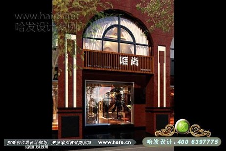 上海省上海市低调奢华复古美发店装修案例发廊设计案例