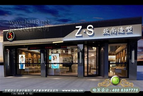 贵州省贵阳市线性及律动感于一体理发店装修设计案例发廊设计案例