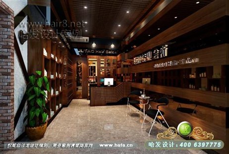江苏省南京市延续低调复古、打造时尚个性理发店装修案例
