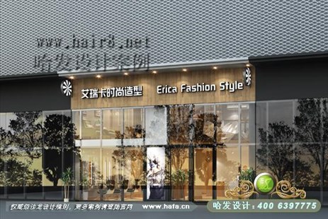 福建省泉州市奢华原生态美发店装修设计案例