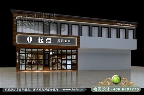 江苏省苏州市本案延续现代风格，采用多种元素的结合，最终凸显个性的特色理发店装修案例