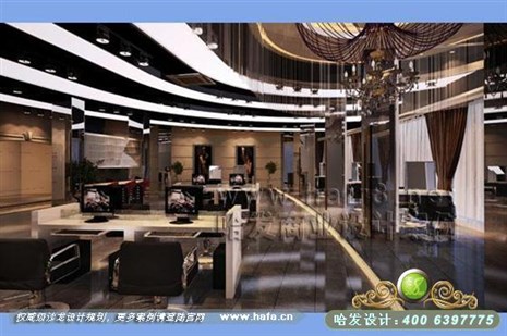 湖南省怀化市后现代新古风格美容美发店装修设计案例