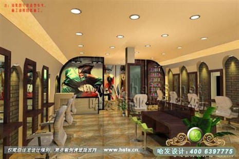 浙江省温州市异域风情风格美发店装修设计案例