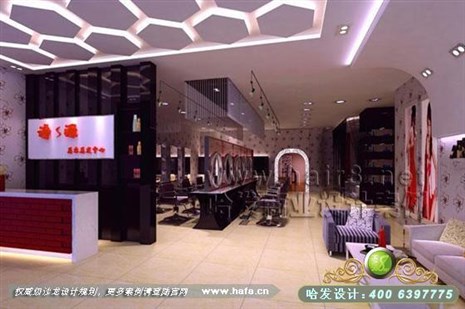 上海市时尚混搭风格美发店装修设计案例
