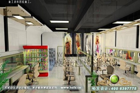 江苏省常州市日式简约风格发廊装修设计案例