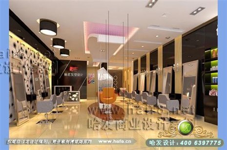 江苏省徐州市时尚简约风格发廊装修设计案例