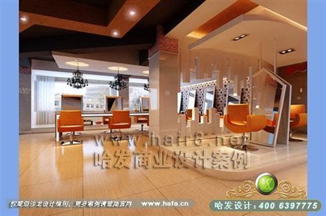 江苏省张家港市个性浪漫风格发廊装修设计案例