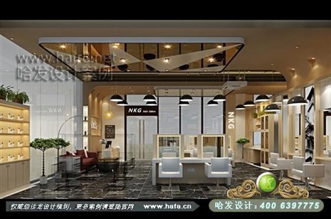 上海省上海市本案的设计以日式风格为主，体现空间的流动与分隔美发店装修案例