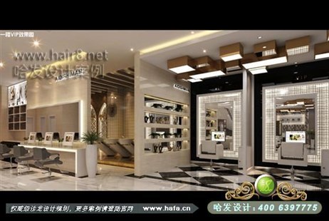 江苏省常熟市时尚前卫，打造个性空间美发店装修案例美发店设计案例