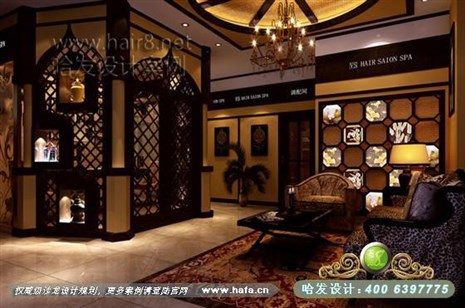 浙江省绍兴市本案美容区以不同的风格方式，体现不同的文化气息美容店装修案例