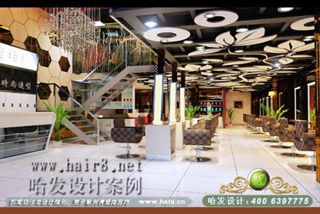 广州市现代统一美发店装修案例