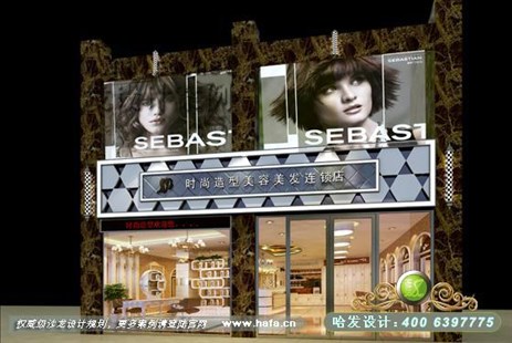 江苏省常州市镜面时尚空间感美发店设计案例