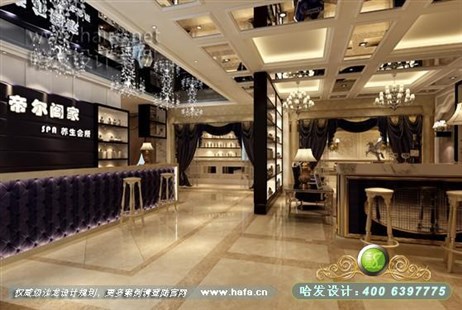 浙江省舟山市豪华欧式、高端大气低调奢华美容院装修案例美容院设计案例