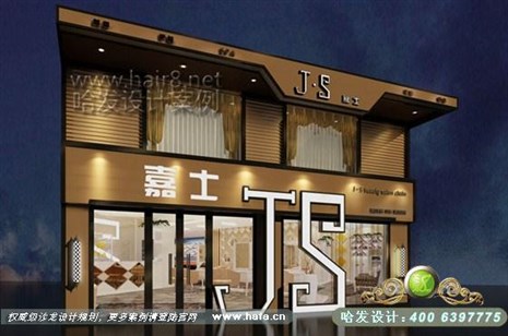 广东省广州市用个性的字体吸引顾客眼球，增强视觉效应，配色及小细节处理让顾客加深品牌印象！发廊设计案例